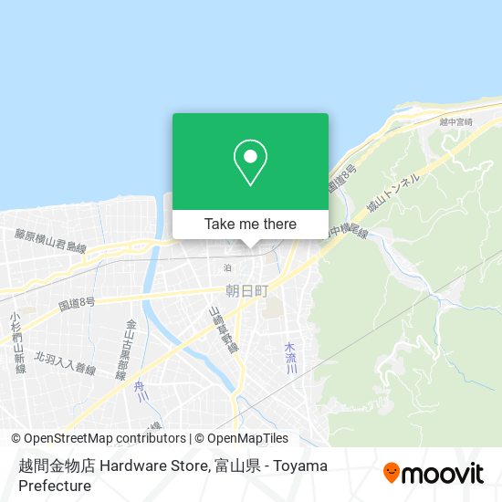 越間金物店 Hardware Store map