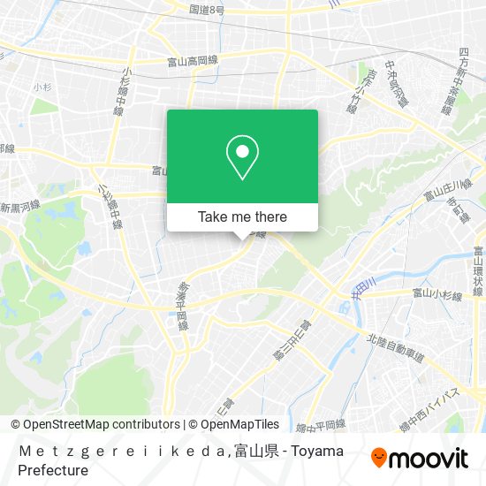Ｍｅｔｚｇｅｒｅｉｉｋｅｄａ map