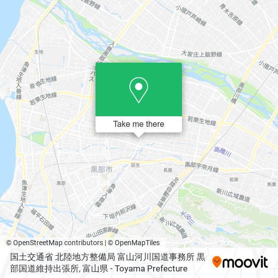 国土交通省 北陸地方整備局 富山河川国道事務所 黒部国道維持出張所 map