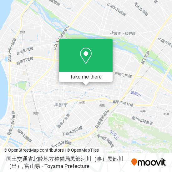 国土交通省北陸地方整備局黒部河川（事）黒部川（出） map