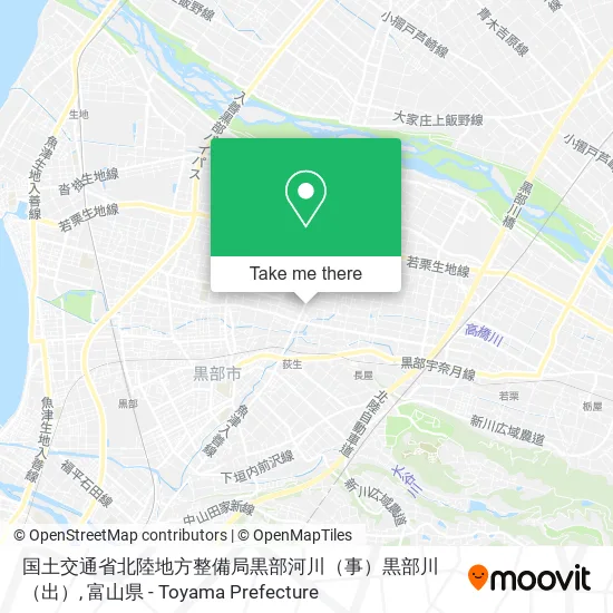 国土交通省北陸地方整備局黒部河川（事）黒部川（出） map