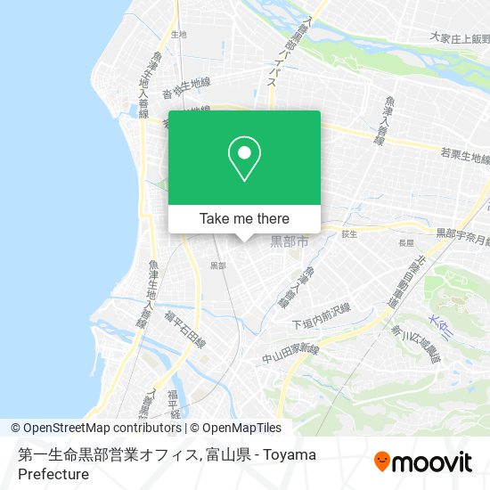 第一生命黒部営業オフィス map