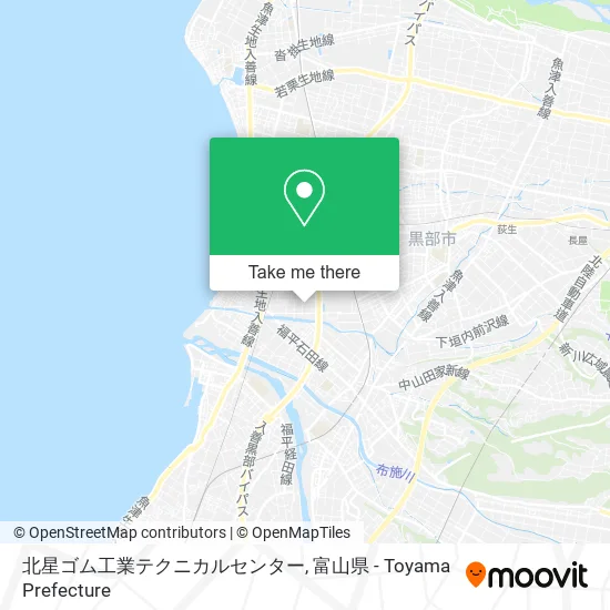 北星ゴム工業テクニカルセンター map
