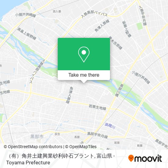 （有）角井土建興業砂利砕石プラント map