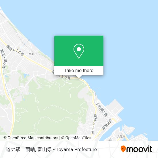 道の駅　雨晴 map