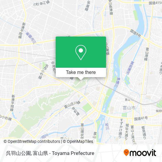 呉羽山公園 map