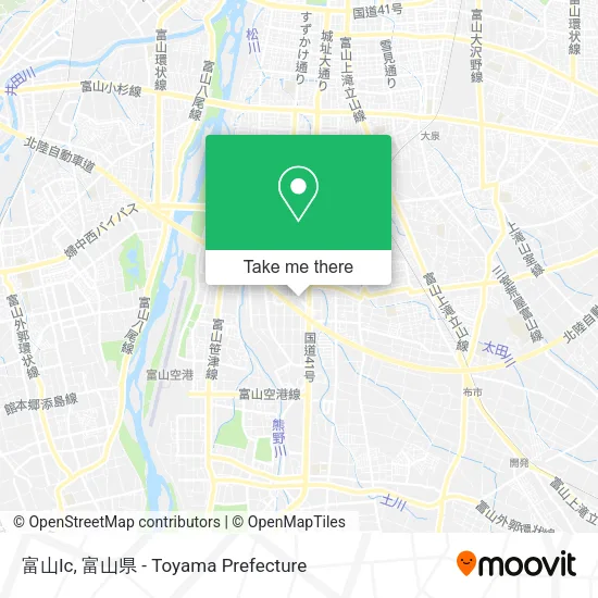富山Ic map