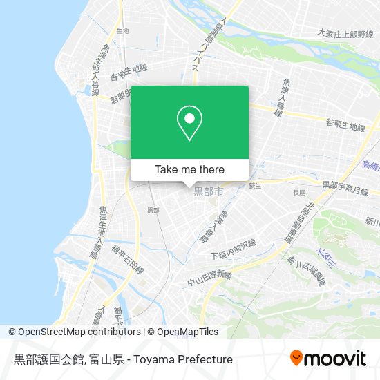 黒部護国会館 map