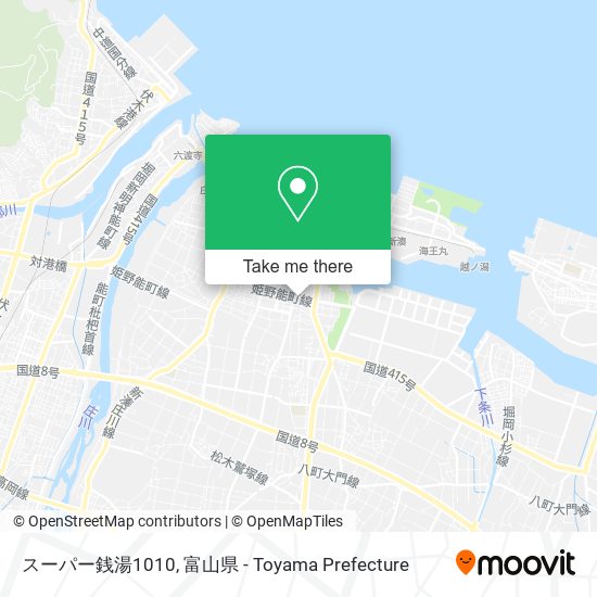 スーパー銭湯1010 map