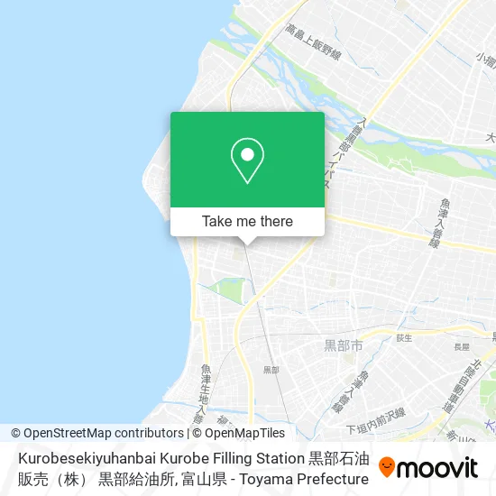 Kurobesekiyuhanbai Kurobe Filling Station 黒部石油販売（株） 黒部給油所 map