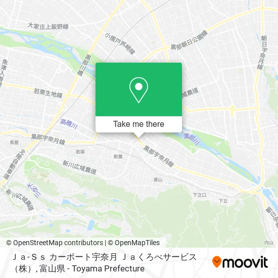 Ｊａ-Ｓｓ カーポート宇奈月 Ｊａくろべサービス（株） map