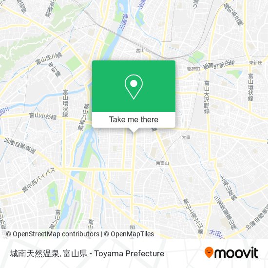 城南天然温泉 map