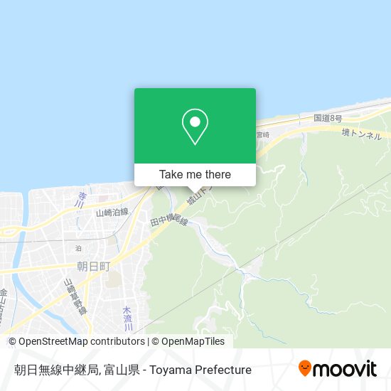 朝日無線中継局 map