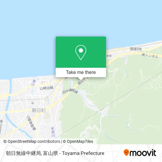 朝日無線中継局 map