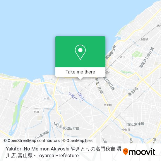Yakitori No Meimon Akiyoshi やきとりの名門秋吉 滑川店 map