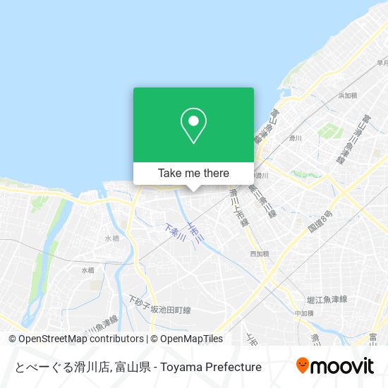 とべーぐる滑川店 map