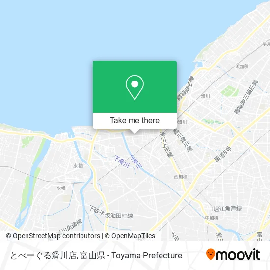 とべーぐる滑川店 map