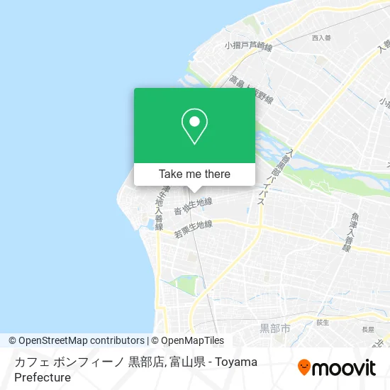 カフェ ボンフィーノ 黒部店 map