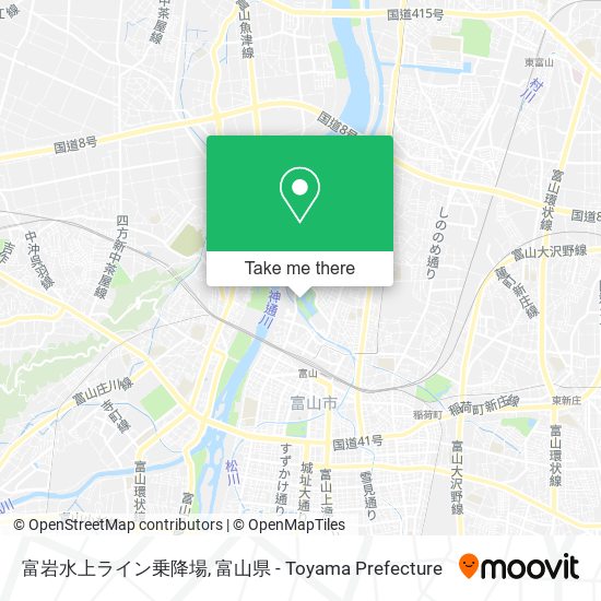 富岩水上ライン乗降場 map