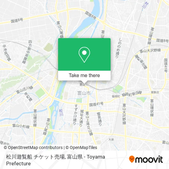 松川遊覧船 チケット売場 map