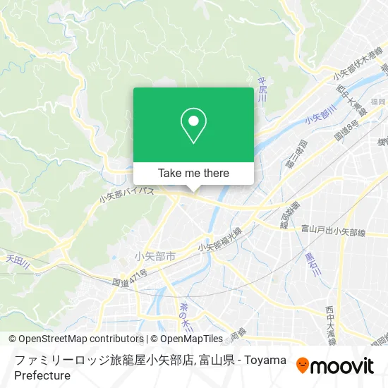 ファミリーロッジ旅籠屋小矢部店 map