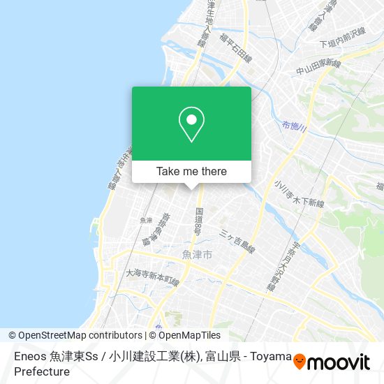 Eneos 魚津東Ss / 小川建設工業(株) map