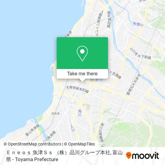 Ｅｎｅｏｓ 魚津Ｓｓ （株）品川グループ本社 map