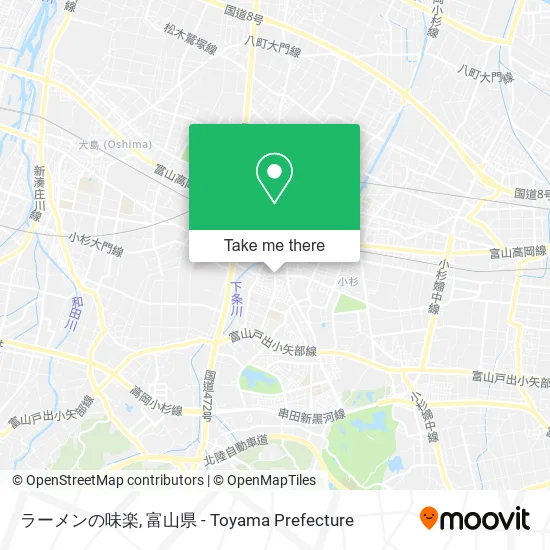 ラーメンの味楽 map