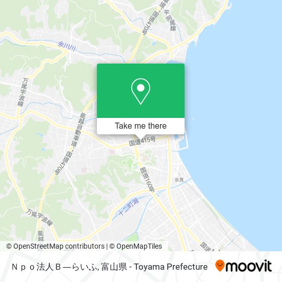 Ｎｐｏ法人Ｂ―らいふ map