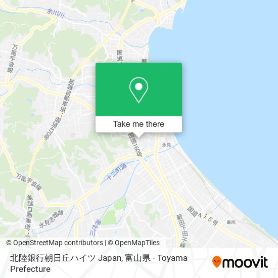 北陸銀行朝日丘ハイツ Japan map