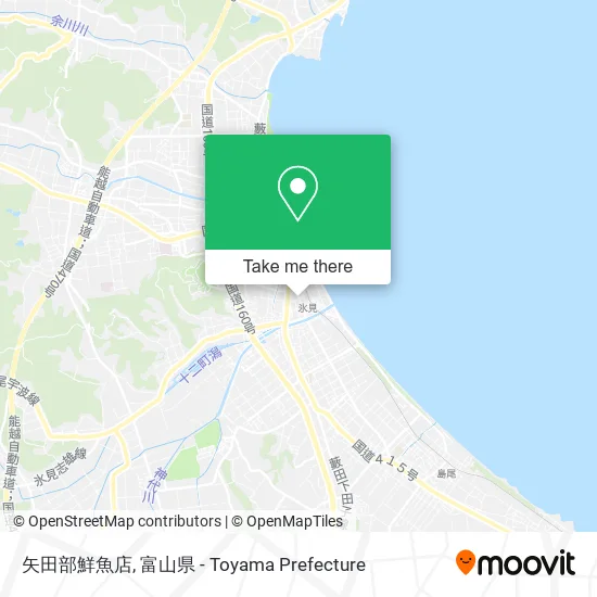 矢田部鮮魚店 map