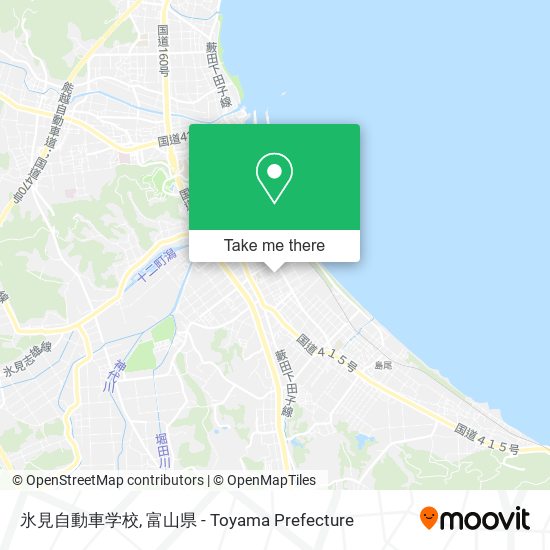 氷見自動車学校 map