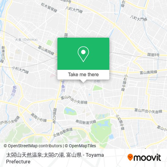 太閤山天然温泉;太閤の湯 map