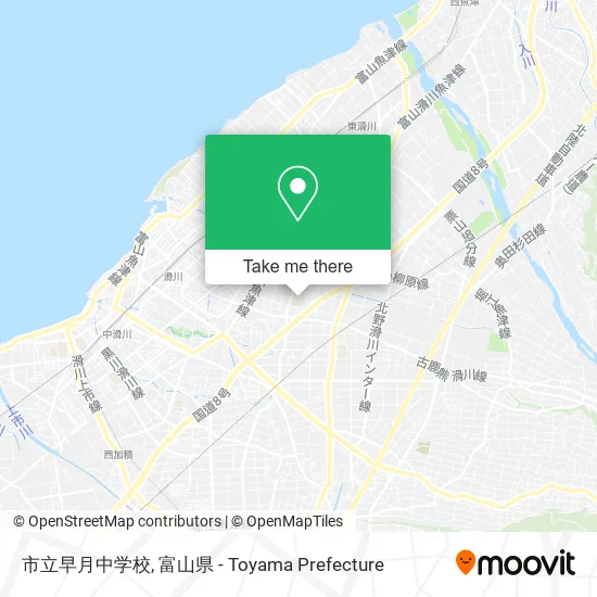 市立早月中学校 map