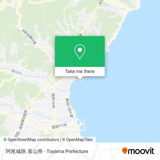 阿尾城跡 map