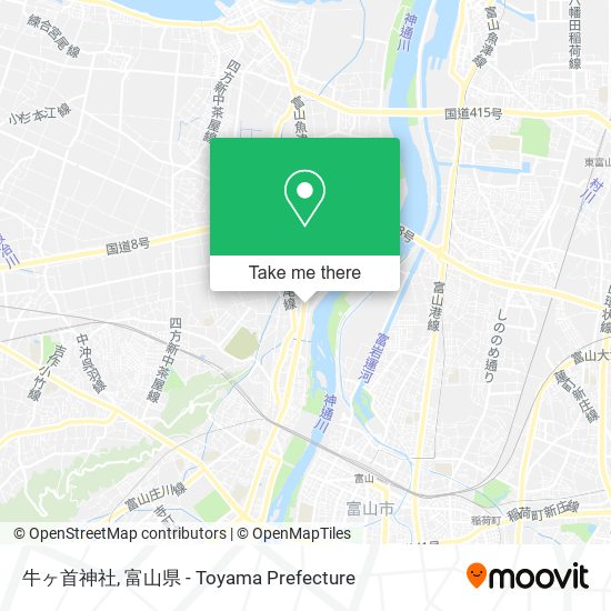 牛ヶ首神社 map