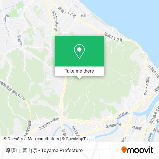 摩頂山 map