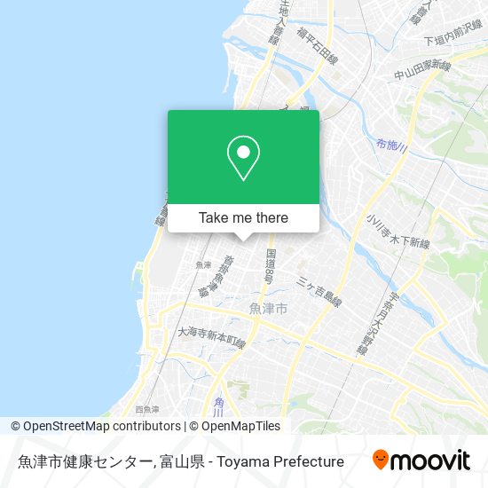 魚津市健康センター map