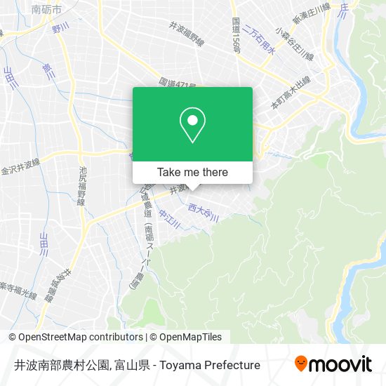 井波南部農村公園 map