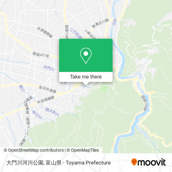 大門川河川公園 map