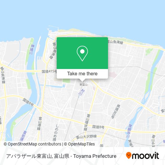 アパラザール東富山 map