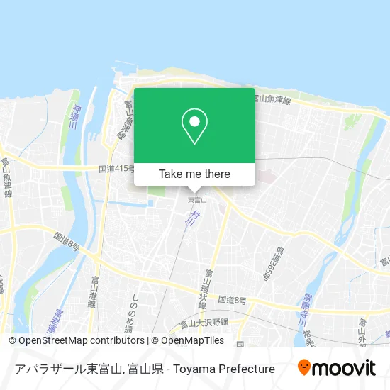 アパラザール東富山 map
