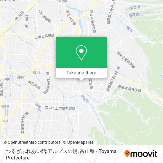 つるぎふれあい館;アルプスの湯 map