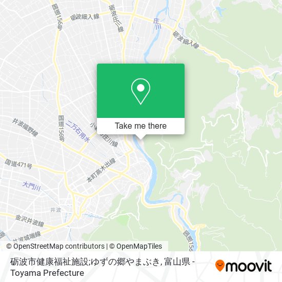 砺波市健康福祉施設;ゆずの郷やまぶき map