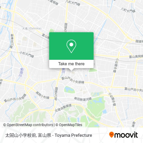 太閤山小学校前 map