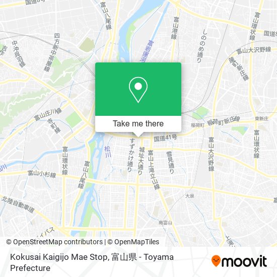 Kokusai Kaigijo Mae Stop map