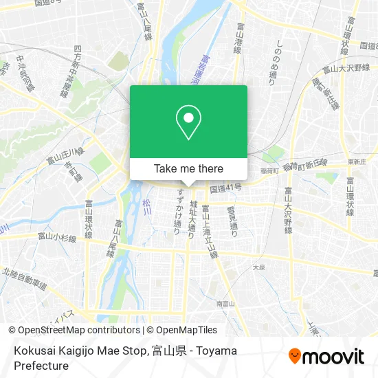Kokusai Kaigijo Mae Stop map
