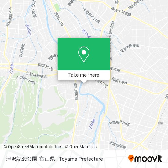 津沢記念公園 map