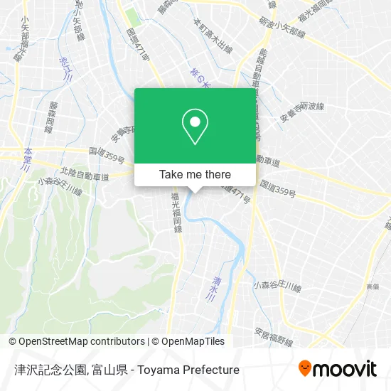 津沢記念公園 map