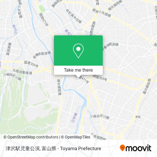 津沢駅児童公演 map